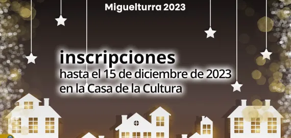 cartel concurso balcones y adornos navideños Miguelturra 2023