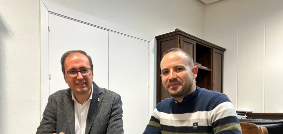 Pedro Martín-Romo y alcalde, noviembre 2023