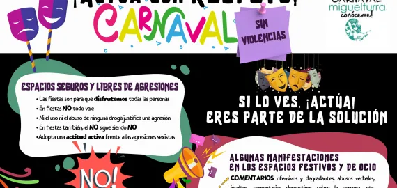 campaña contra violencia en Carnaval 2024