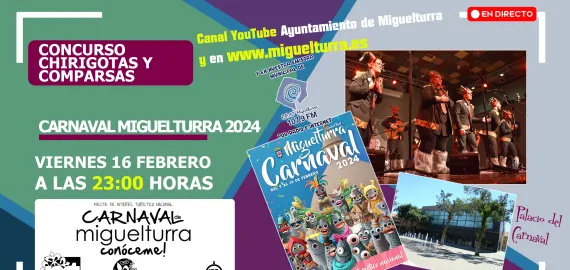 pantalla streaming concurso comparsas y chirigotas carnaval 2024