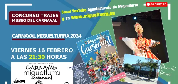 streaming concurso trajes museo carnaval 2024