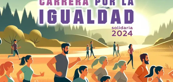 cartel carrera por la igualdad 2024