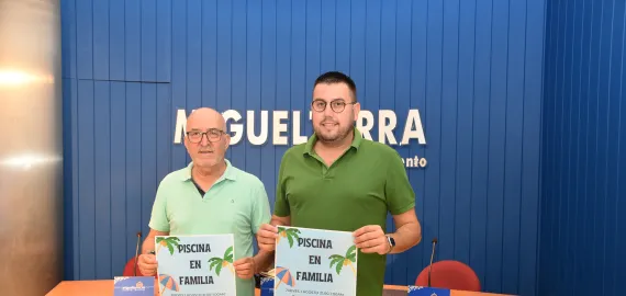 presentación de la actividad Piscina en Familia, Miguelturra 2024