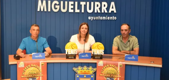 Presentación del VI Open Nacional de Tenis, Miguelturra 2024