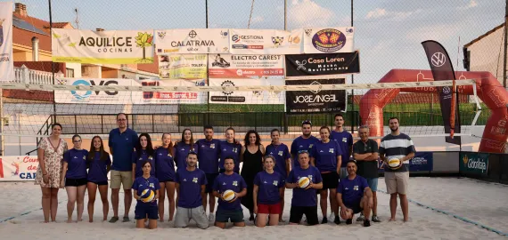imagen de equipo vóley playa, Miguelturra julio 2024