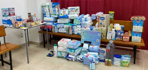 Donación desde la Escuela Infantil Municipal Coletas a los afectados por la DANA en Valencia