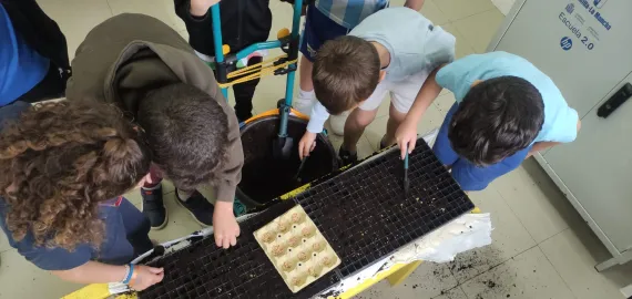 Actividad Nuestras amigas las plantas en Benito Pérez Galdós, Miguelturra abril 2026