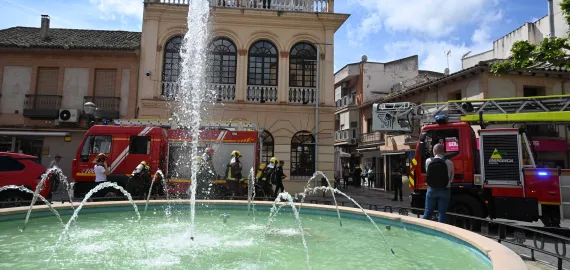 Simulacro incendio en el Centro de Día, Miguelturra abril 2026