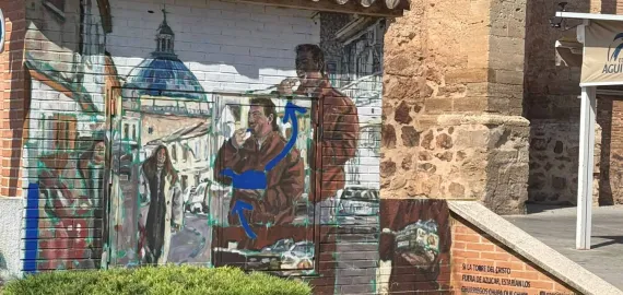 Mural de tal cepa tal sarmiento, Miguelturra julio 2026