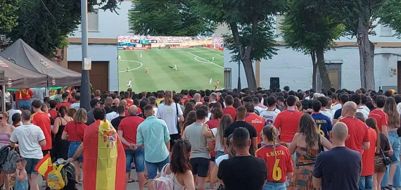 Pantalla Gigante, final mundial España - Argentina, Miguelturra julio de 2026