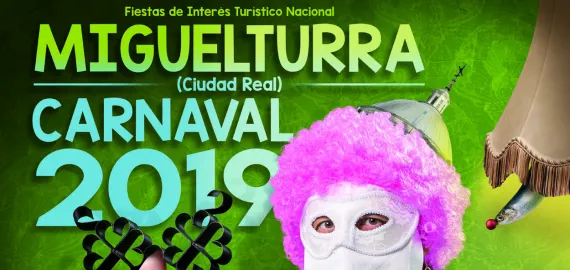 imagen del cartel anunciador de los pasados Carnavales de 2019 de Miguelturra, autor Cristobal Aguiló