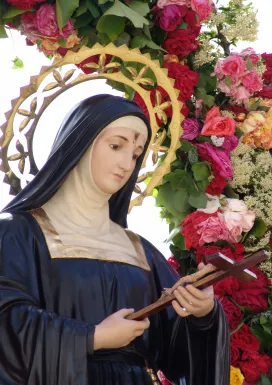 imagen de Santa Rita de Casia, patrona de las administraciones públicas y las personas que trabajamos en ellas