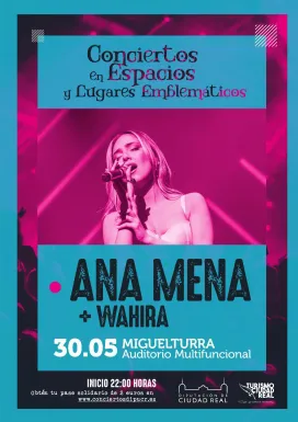 imagen cartel concierto Ana Mena, mayo 2023