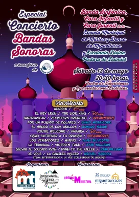 especial concierto bandas sonoras, mayo 2023