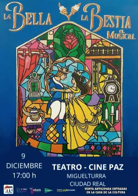 cartel la bella y la bestia, diciembre 2023