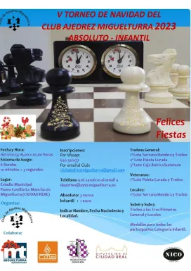 cartel ajedrez Navidad 2023