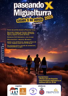 Cartel Paseando X Miguelturra, Agosto de 2025