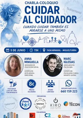 Cartel Cuidar al cuidador, FISENSI, Miguelturra mayo 2026