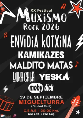 Cartel Muxismo Rock, Miguelturra julio 2026