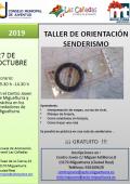 curso imagen cartel taller gratuito senderismo y orientación, octubre 2019