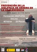 curso imagen del cartel del curso sobre prevención violencia género, mayo 2020