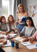 mujeres aprendiendo idiomas