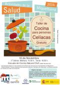 curso imagen del cartel del taller de cocina para personas celíacas, noviembre 2016