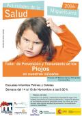 cursos, imagen de los talleres de prevención y tratamiento de piojos, noviembre 2016, diseño cartel Centro de Internet