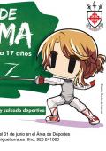 curso imagen cartel taller esgrima junio 2017, diseño Centro de Internet