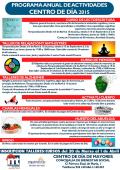 cursos, cartel eventos, cursos y talleres del Centro de Día de Miguelturra para el año 2015