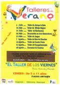 imagen del cartel de los talleres de verano de la Biblioteca Municipal 2015