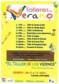 imagen del cartel de los talleres de verano de la Biblioteca Municipal 2015