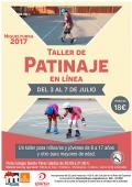 curso imagen del cartel taller patinaje en línea, julio 2017