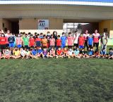 imagen en el clinic de fútbol, verano 2021 Miguelturra