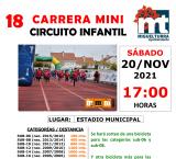 imagen cartel carrera mini 2021 Miguelturra