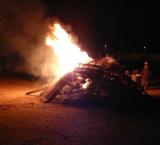 imagen de archivo de las hogueras en Miguelturra