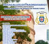 imagen del cartel del pasacalles de la Banda Sinfónica Municipal, noviembre de 2021, diseño portal web municipal