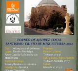 imagen del cartel campeonato de ajedrez Santísimo Cristo, Miguelturra 2022