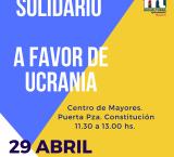 imagen del cartel Mercadillo Solidario Ucrania, Miguelturra abril 2022