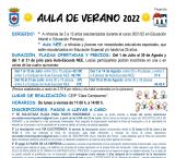 imagen cartel aula de verano 2022 Miguelturra