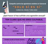 publicidad e información Centro de la Mujer Carnaval 2023