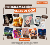programación actividades Centro Joven marzo 2023, tardes