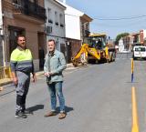 obras en calle Azorín, junio 2023