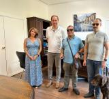 imagen de la reunión con los responsables de la ONCE, Miguelturra 2023