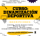 Cartel Curso Dinamización Deportiva, Juventud Octubre de 2023 en Miguelturra