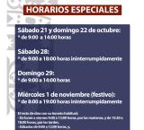 horarios cementerio Todos los Santos 2023