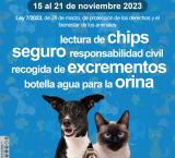 cartel campaña chip perros, noviembre 2023