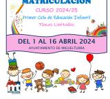 cartel escuelas infantiles curso 2024-2025