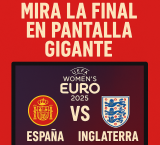 Cartel pantalla final eurocopa femenina Miguelturra 2025