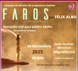 Cartel Faros narración por Félix Albo, Miguelturra noviembre 2025